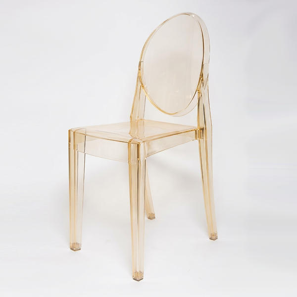 Victorian Ghost Chair Gold Transparent