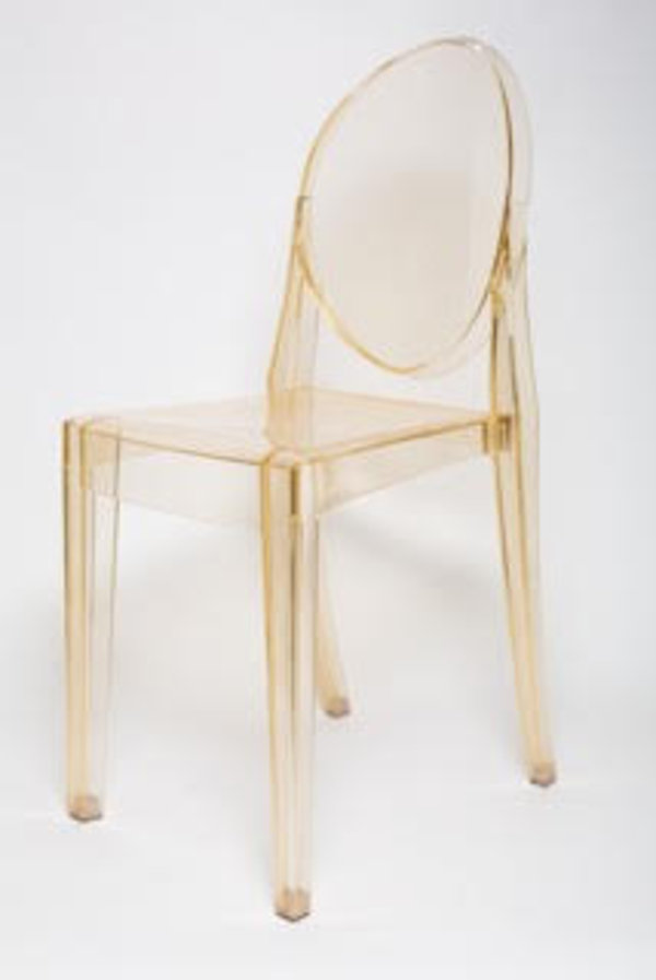 Victorian Ghost Chair Gold Transparent
